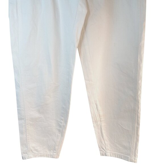 2/$30 ZARA White Size 4 Cotton Blend Tapered Jeans - Picture 8 of 13